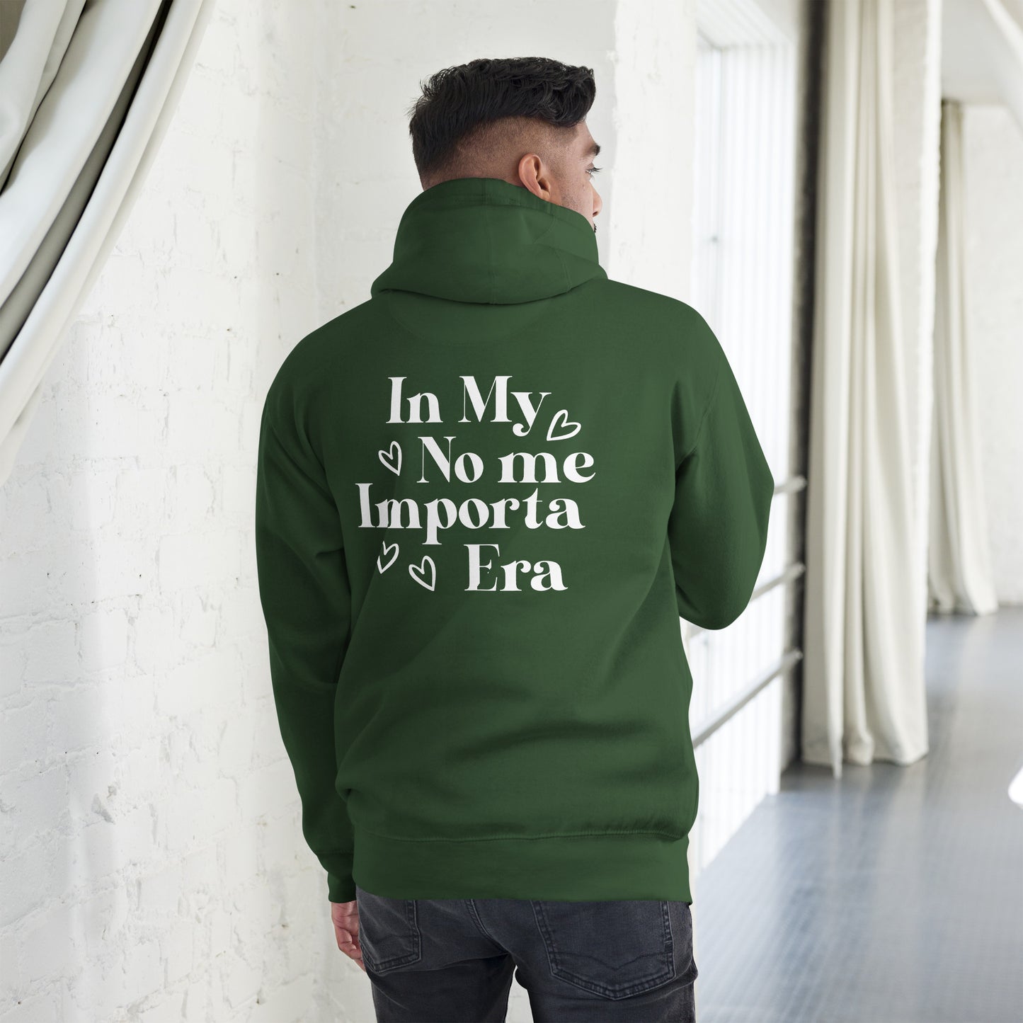 Unisex In my No Me Importa Front Left Hoodie