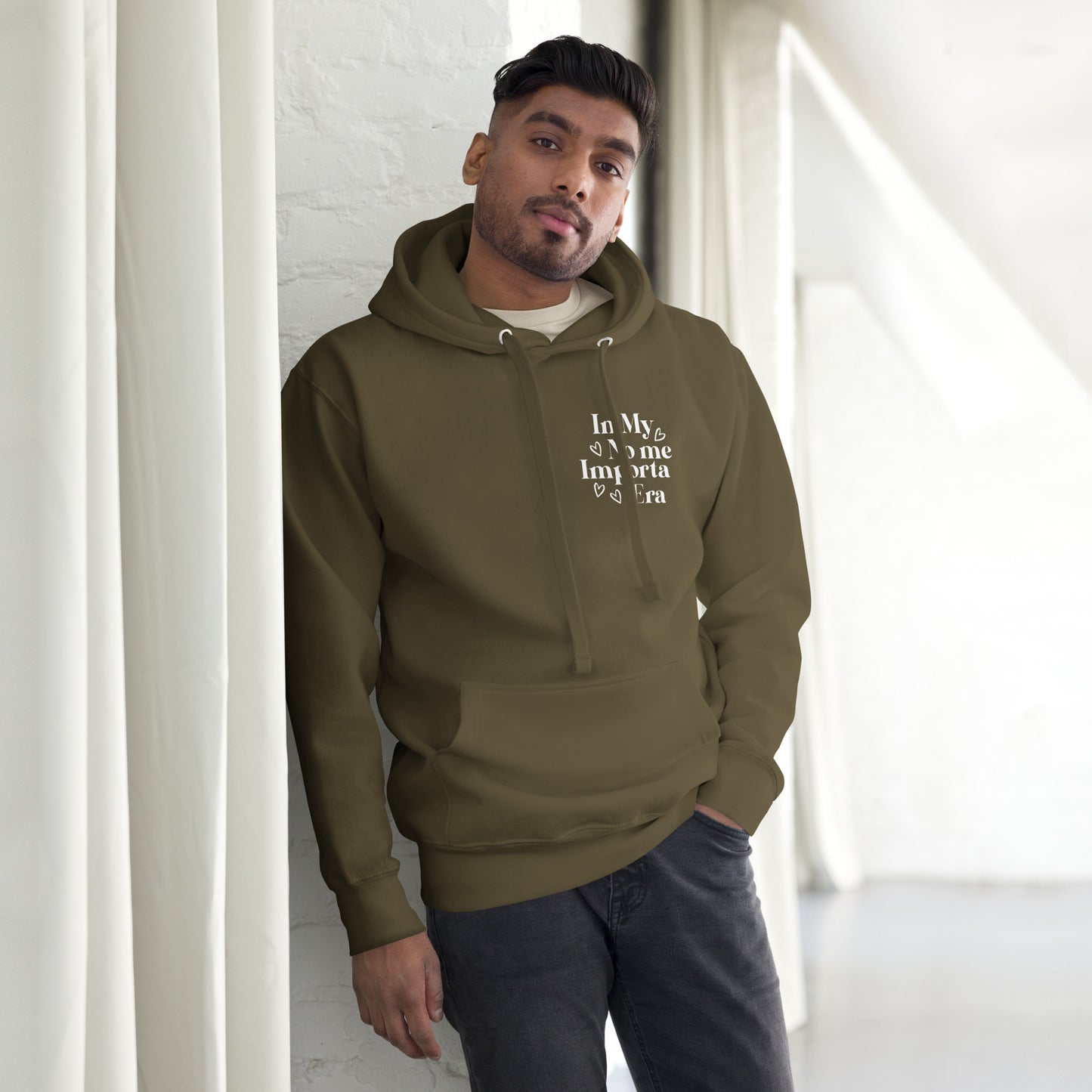 Unisex In my No Me Importa Front Left Hoodie
