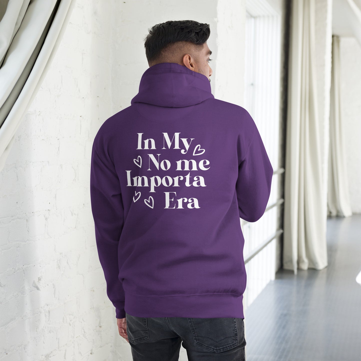 Unisex In my No Me Importa Front Left Hoodie