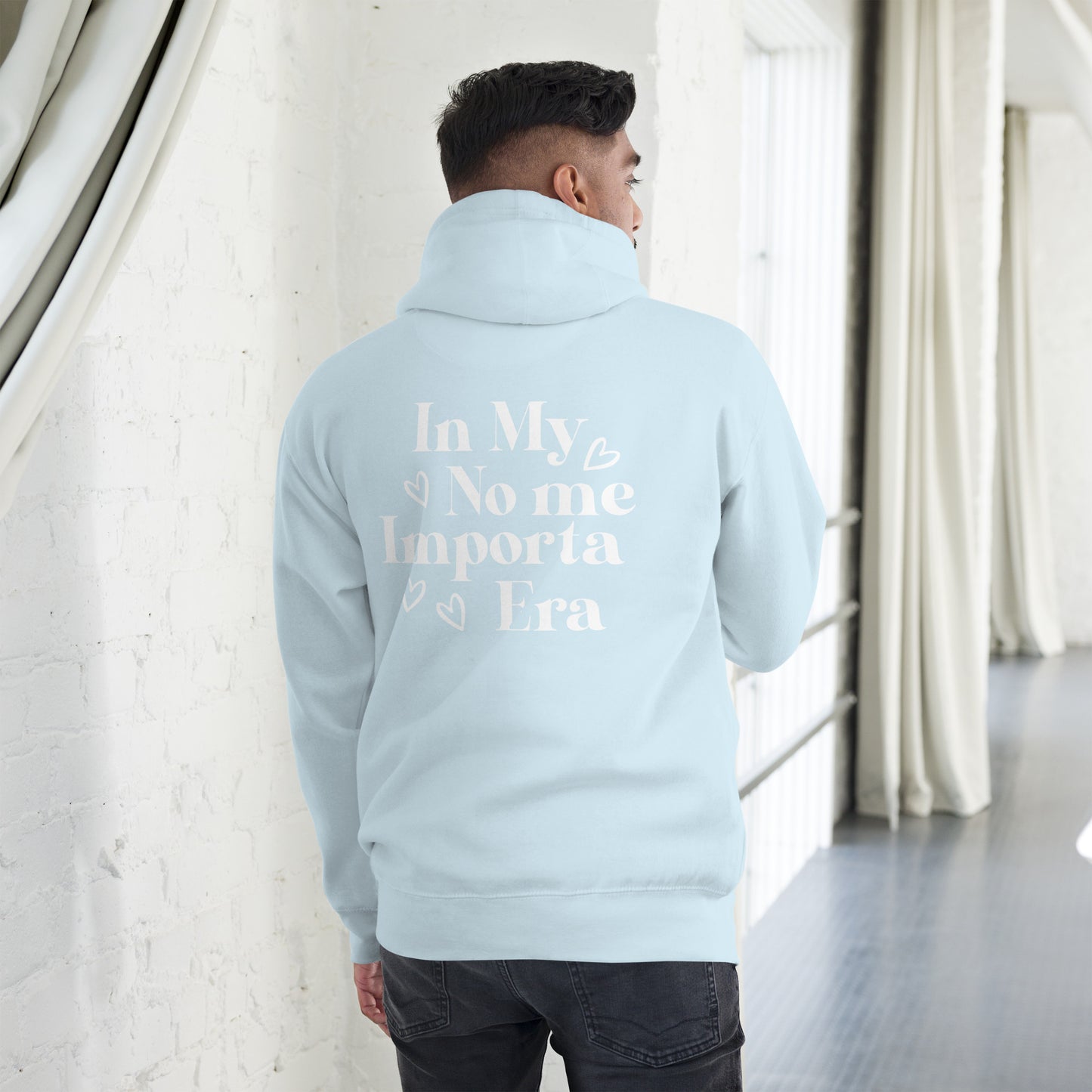 Unisex In my No Me Importa Front Left Hoodie