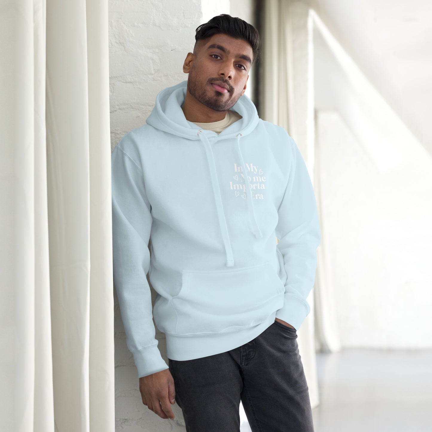 Unisex In my No Me Importa Front Left Hoodie