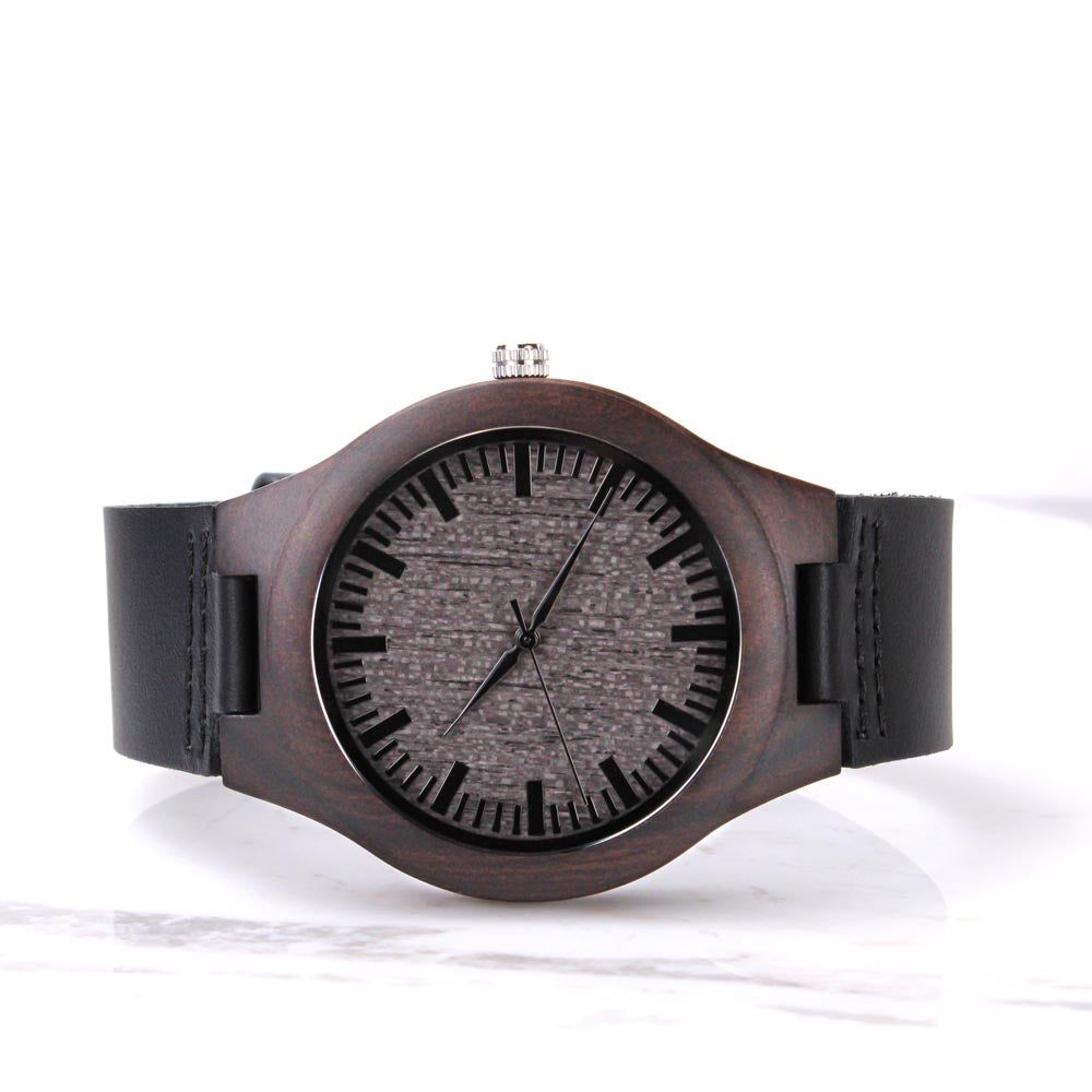 To Dad – Engraved Premium Wood Watch