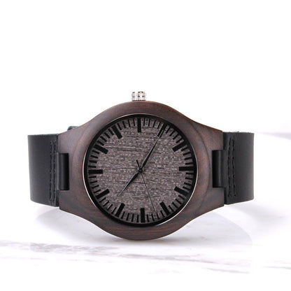To Dad – Engraved Premium Wood Watch