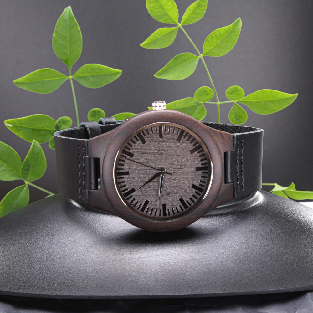 To Dad – Engraved Premium Wood Watch