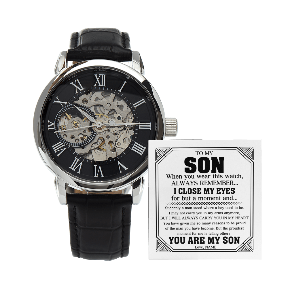 Openwork Luxury Timepiece – To My Son