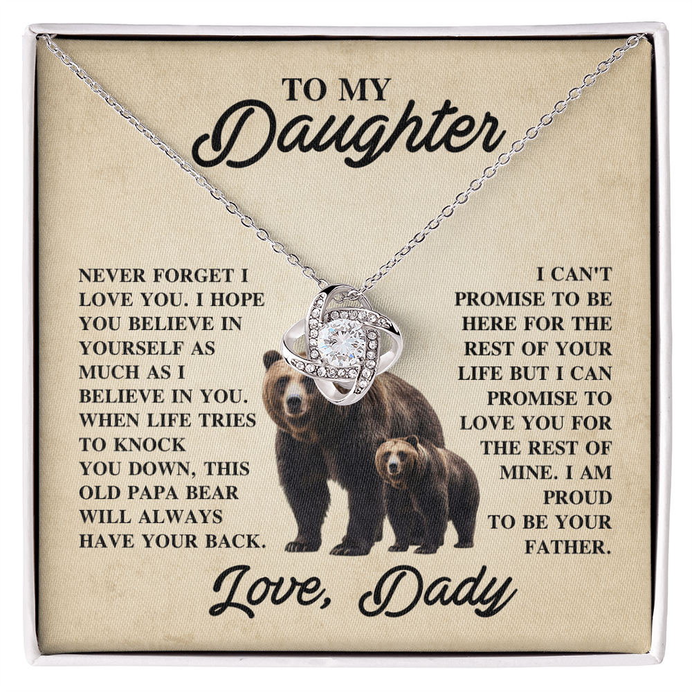 A Father's Promise – Love Knot Necklace for Daughter