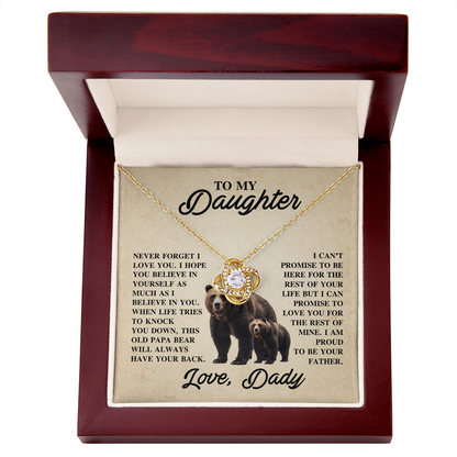 A Father's Promise – Love Knot Necklace for Daughter
