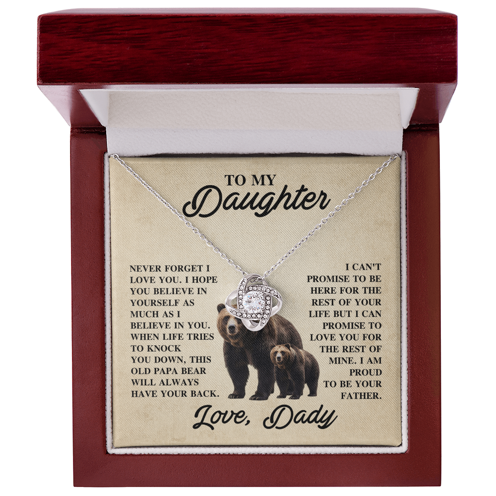 A Father's Promise – Love Knot Necklace for Daughter