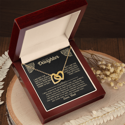 To My Daughter – Interlocking Hearts Necklace of Love