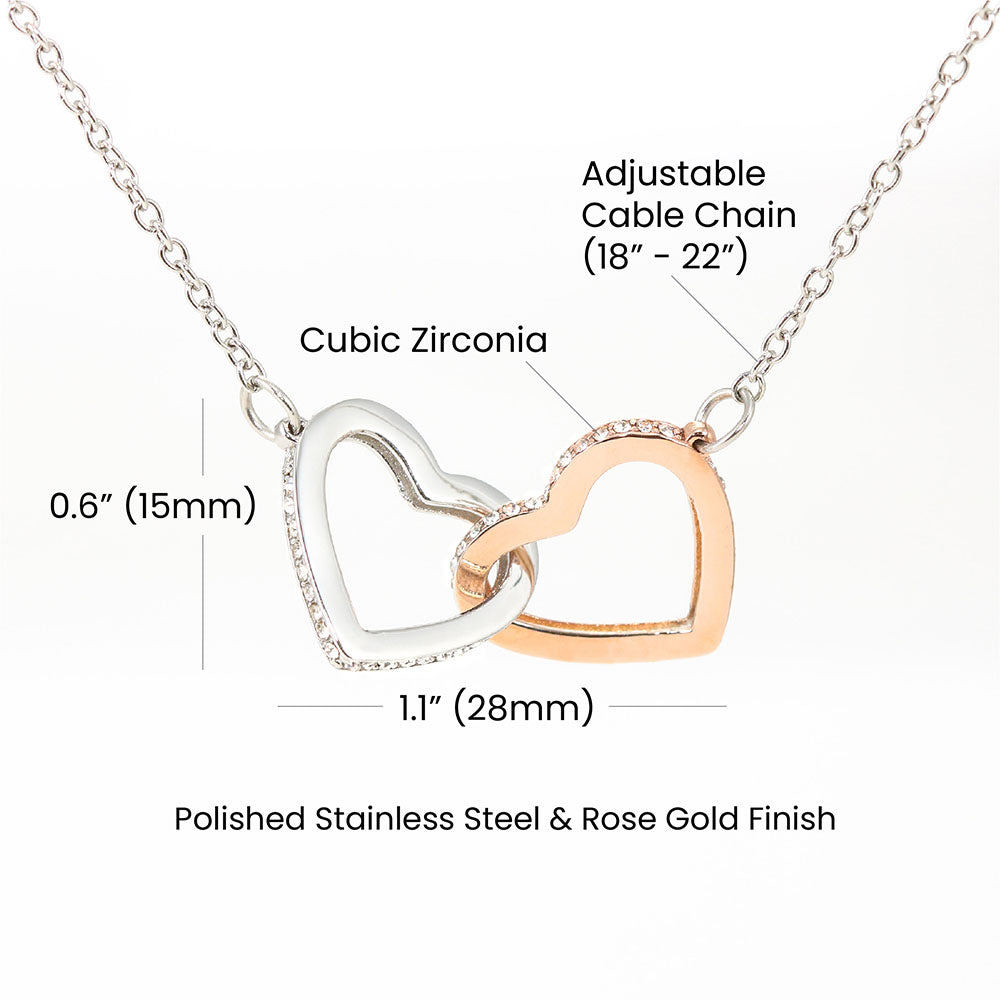 Interlocking Hearts Necklace – A Timeless Symbol of Love & Connection