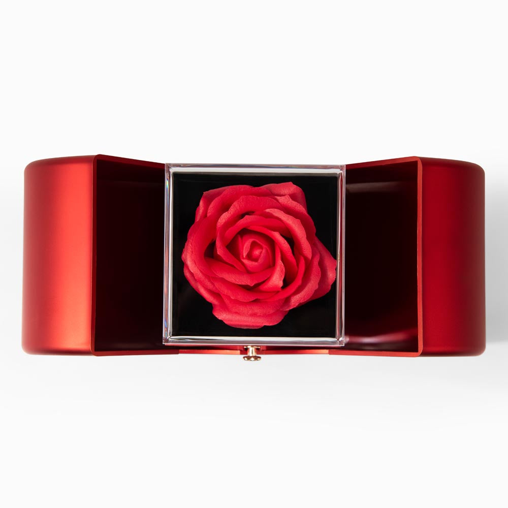 💖 Love Knot Necklace with Red Heart Rose Box – To My Love