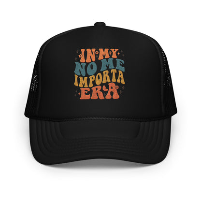 Foam No Me Importa Era (Green and Gold) trucker hat