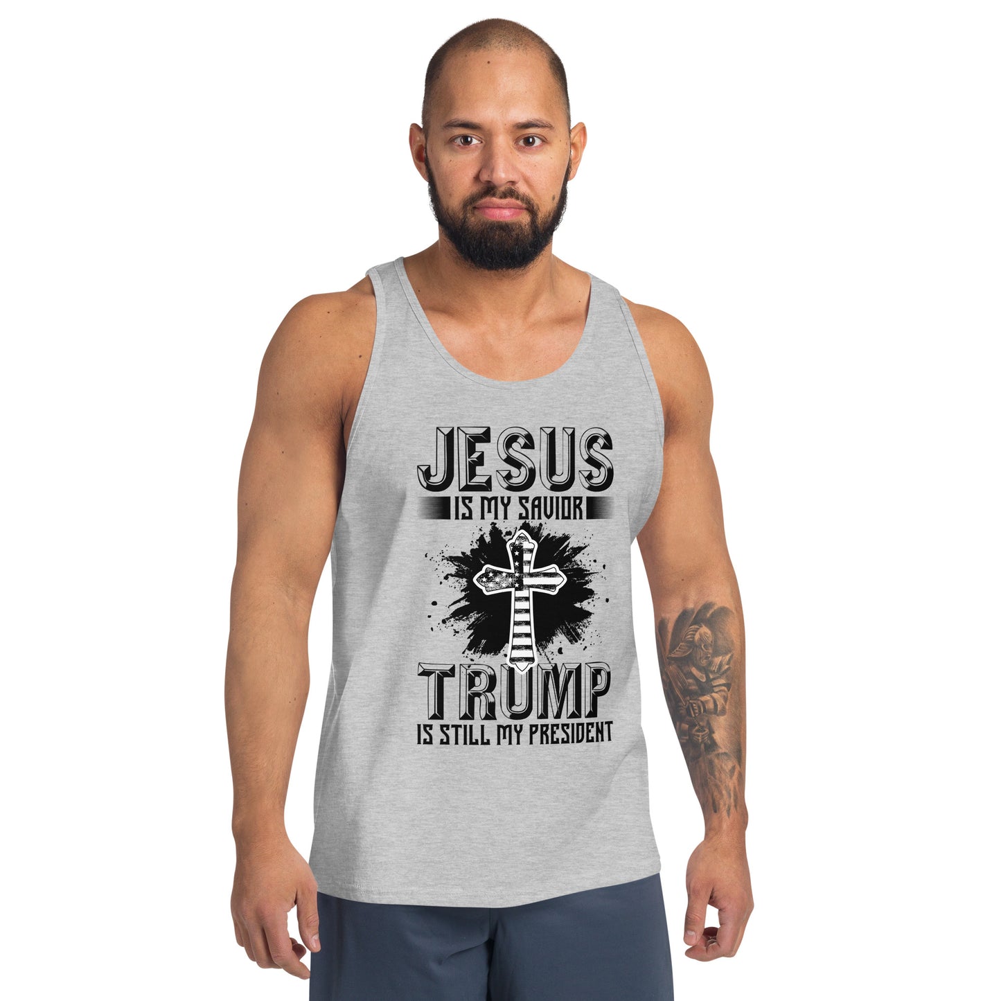 Men's Jesus Is My Savior Trump Tank Top