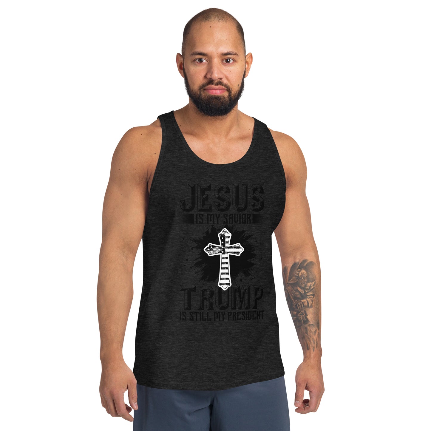 Men's Jesus Is My Savior Trump Tank Top