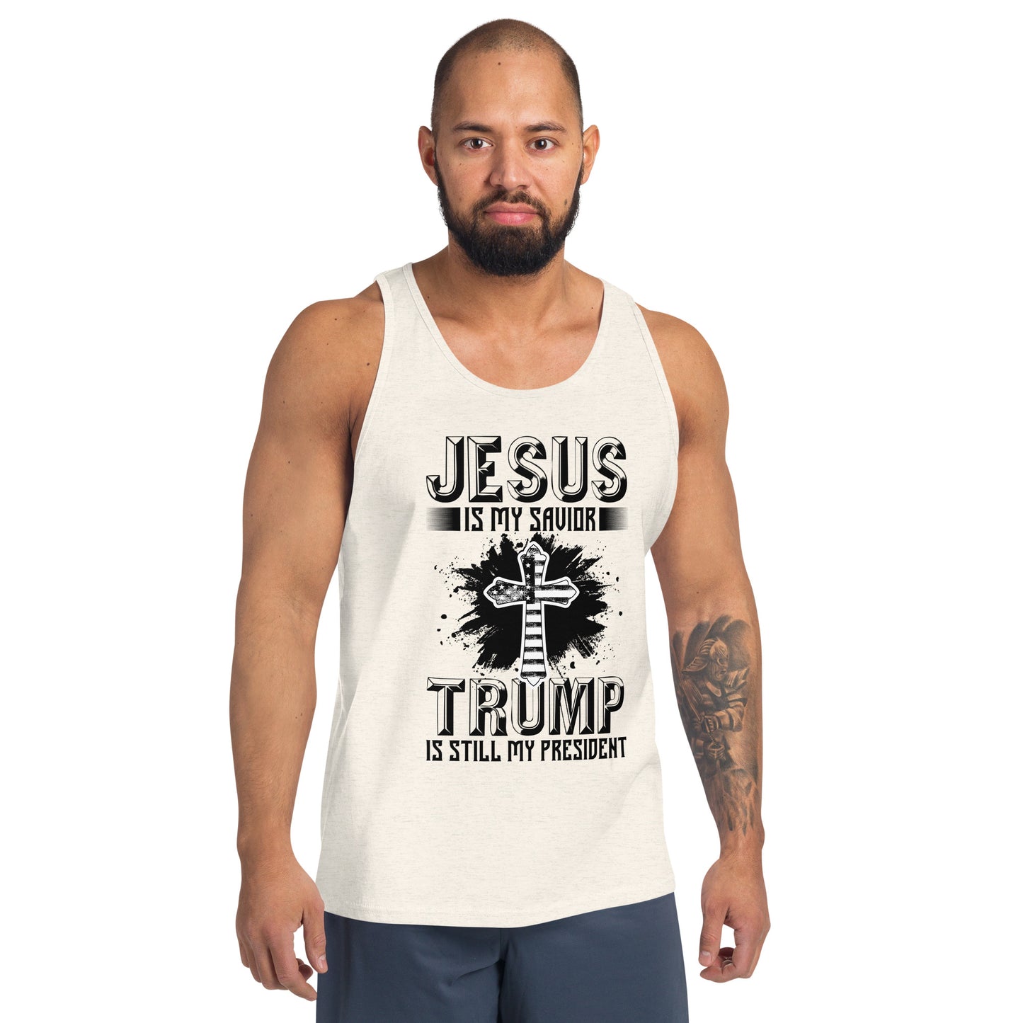 Men's Jesus Is My Savior Trump Tank Top