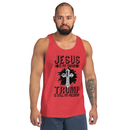 Men's Jesus Is My Savior Trump Tank Top