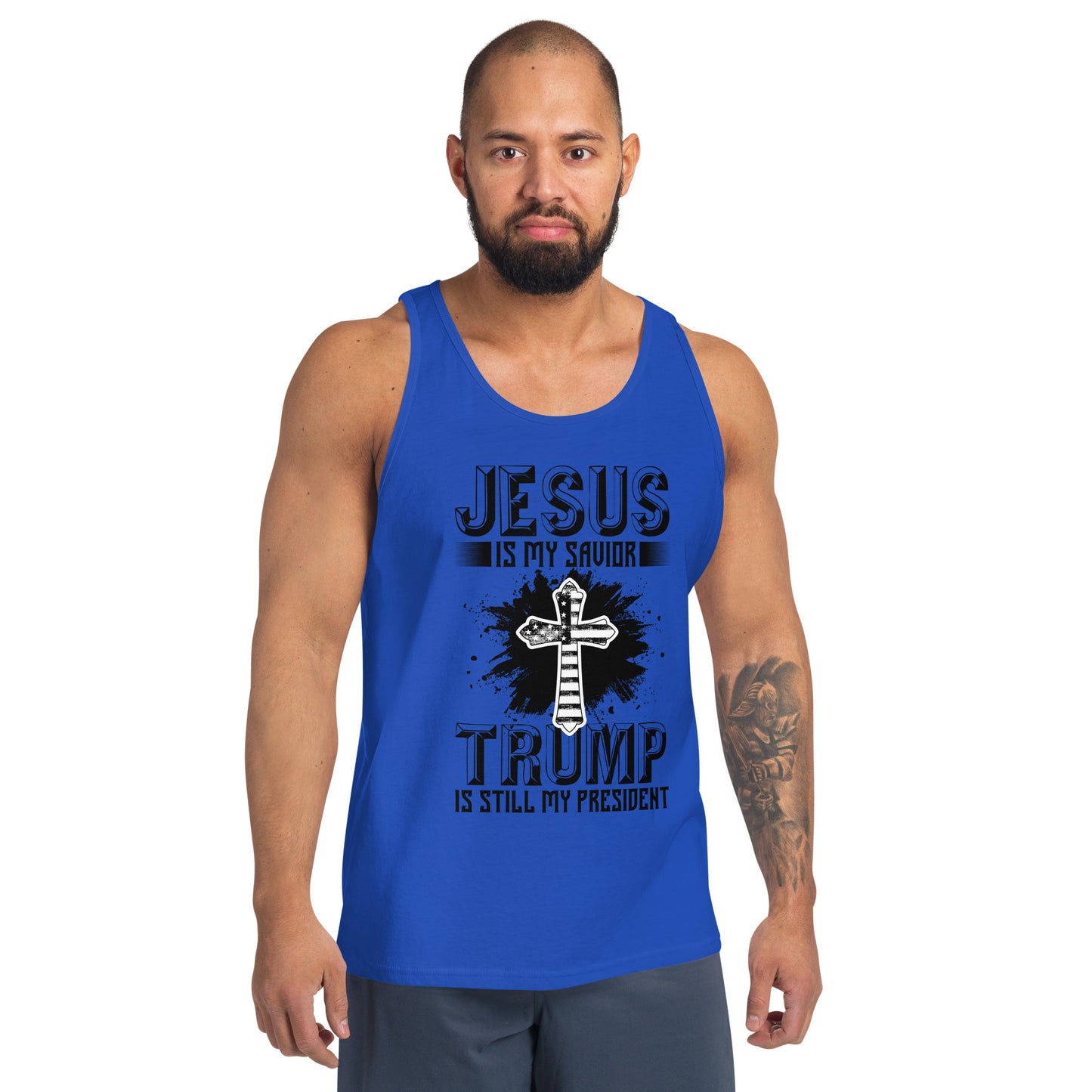 Men's Jesus Is My Savior Trump Tank Top