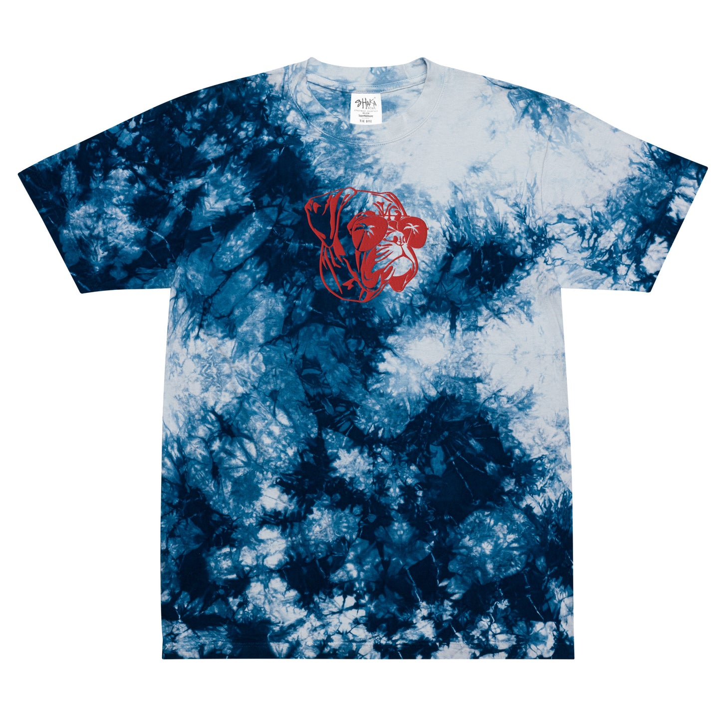 Oversized Boxer sunglasses tie-dye t-shirt