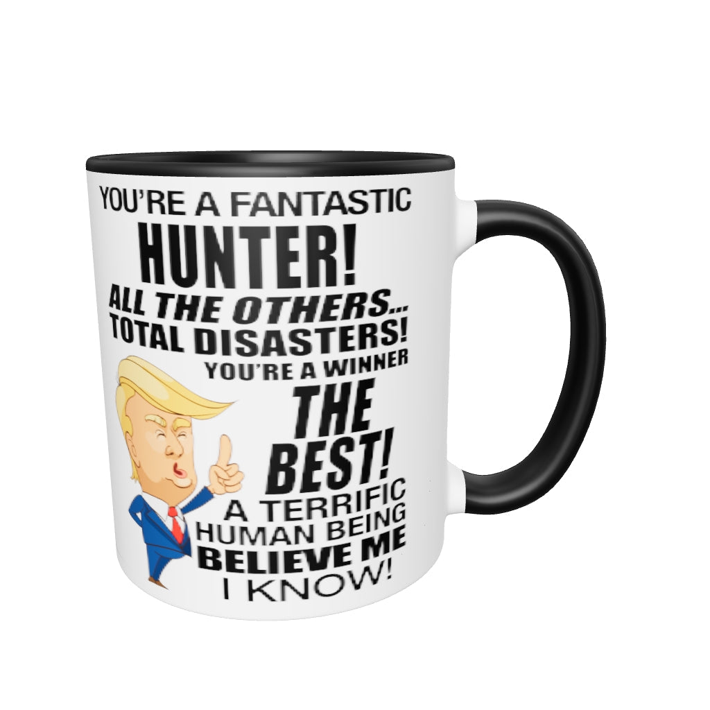 Funny Trump Hunter Coffee Mug w/ Black Handle