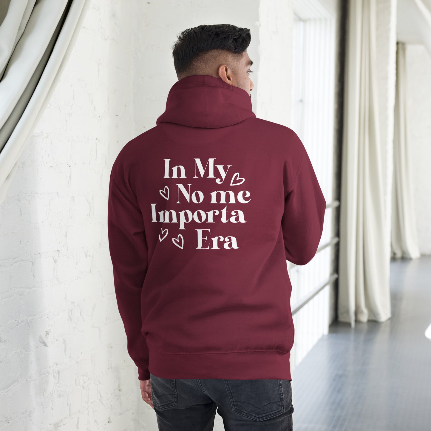 Unisex In my No Me Importa  Front Left Hoodie