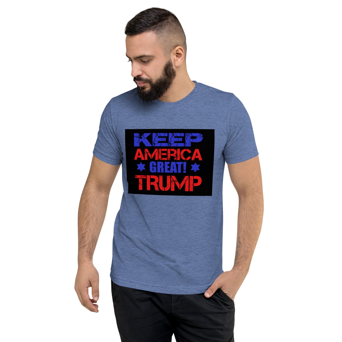 Short sleeve Trump America Again t-shirt