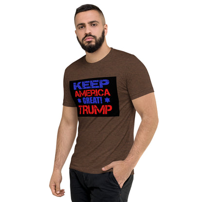 Short sleeve Trump America Again t-shirt