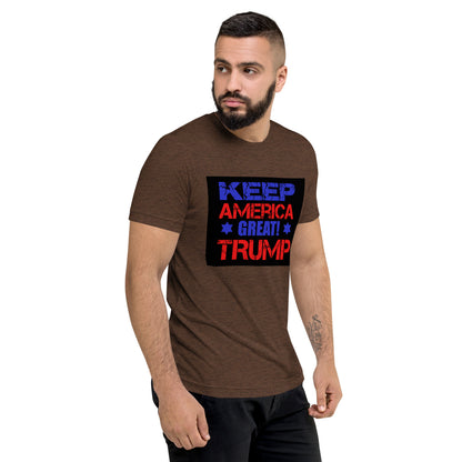 Short sleeve Trump America Again t-shirt