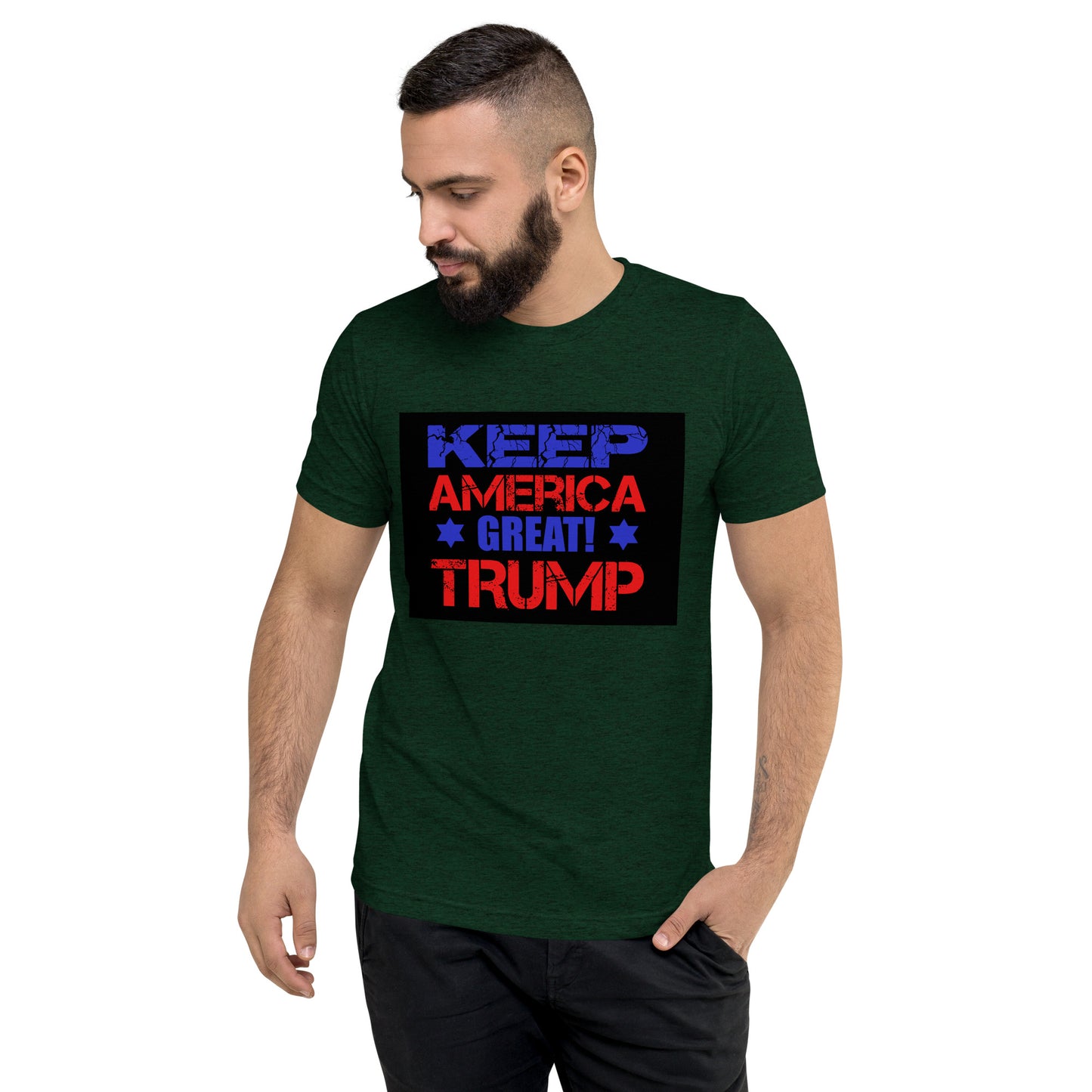 Short sleeve Trump America Again t-shirt