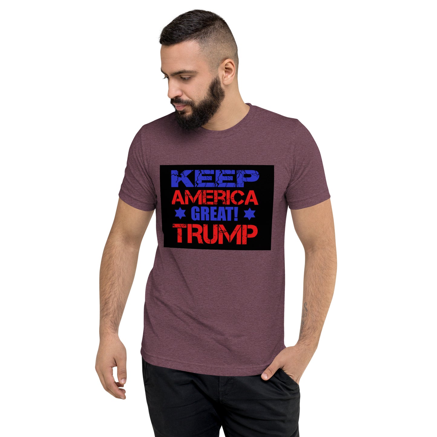 Short sleeve Trump America Again t-shirt