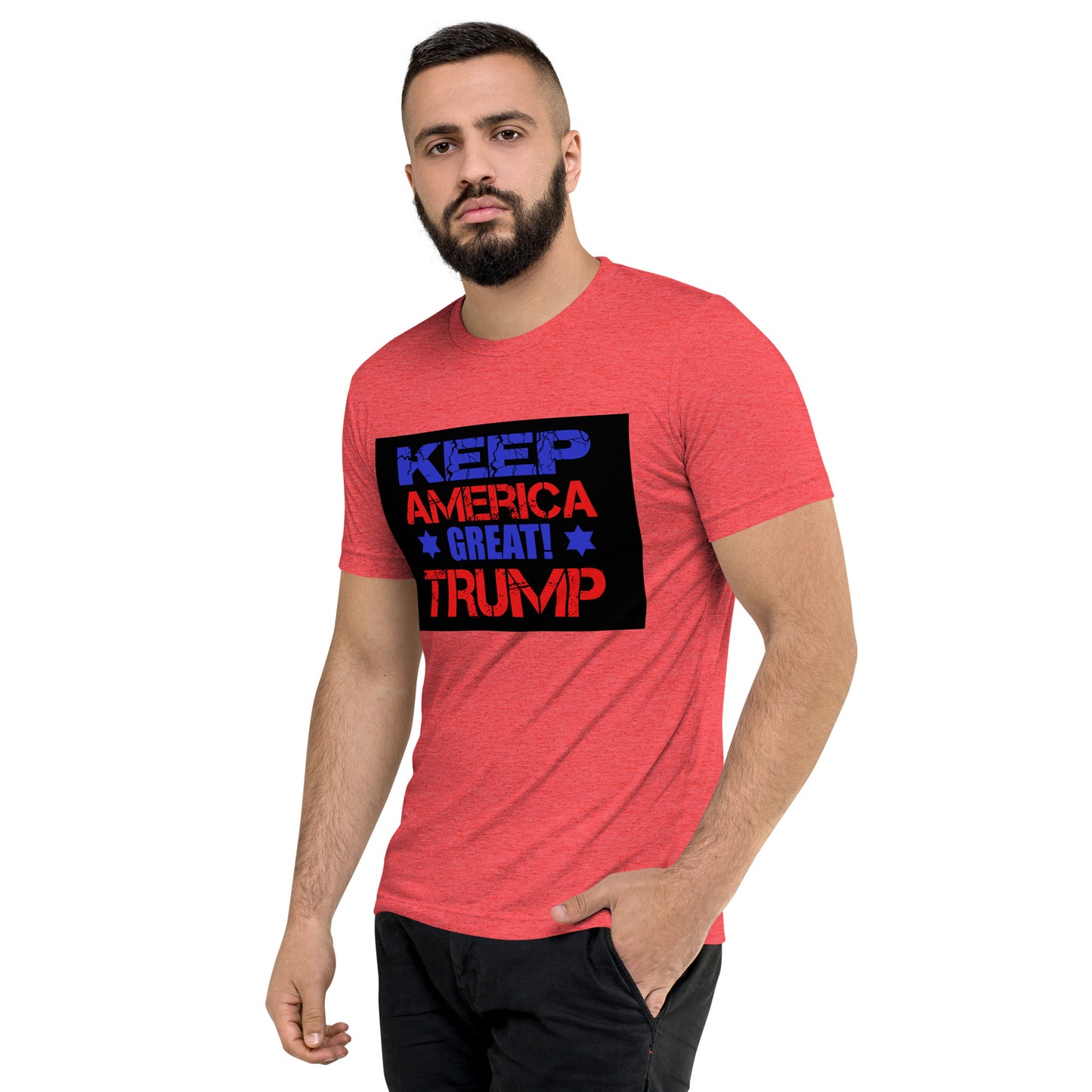 Short sleeve Trump America Again t-shirt