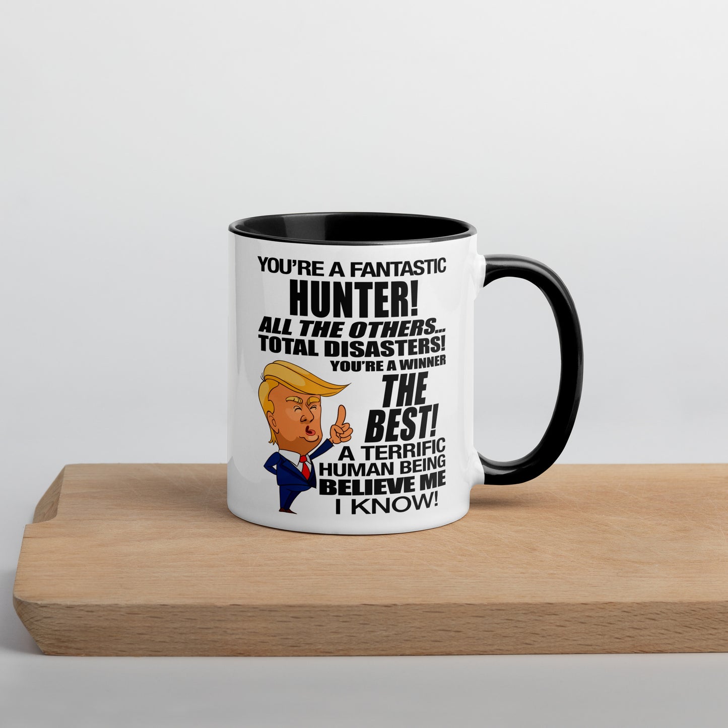 Funny Trump Hunter Coffee Mug w/ Black Handle