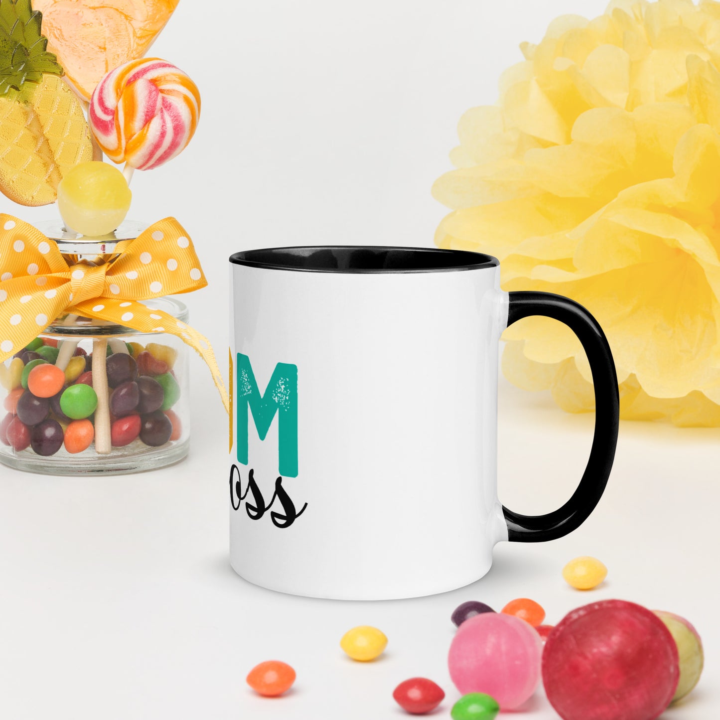 Mug Wife, Mom, Boss with Color Inside