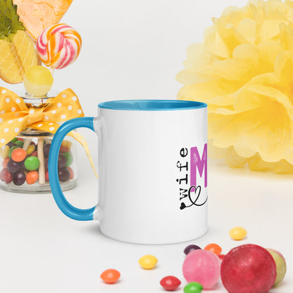 Mug Wife, Mom, Boss with Color Inside