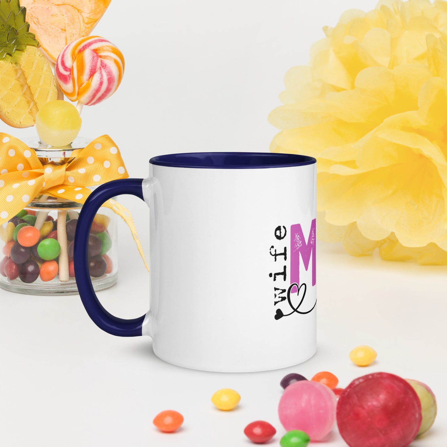 Mug Wife, Mom, Boss with Color Inside