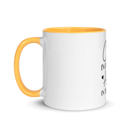 Mug Coffee and Ambition with Color Inside