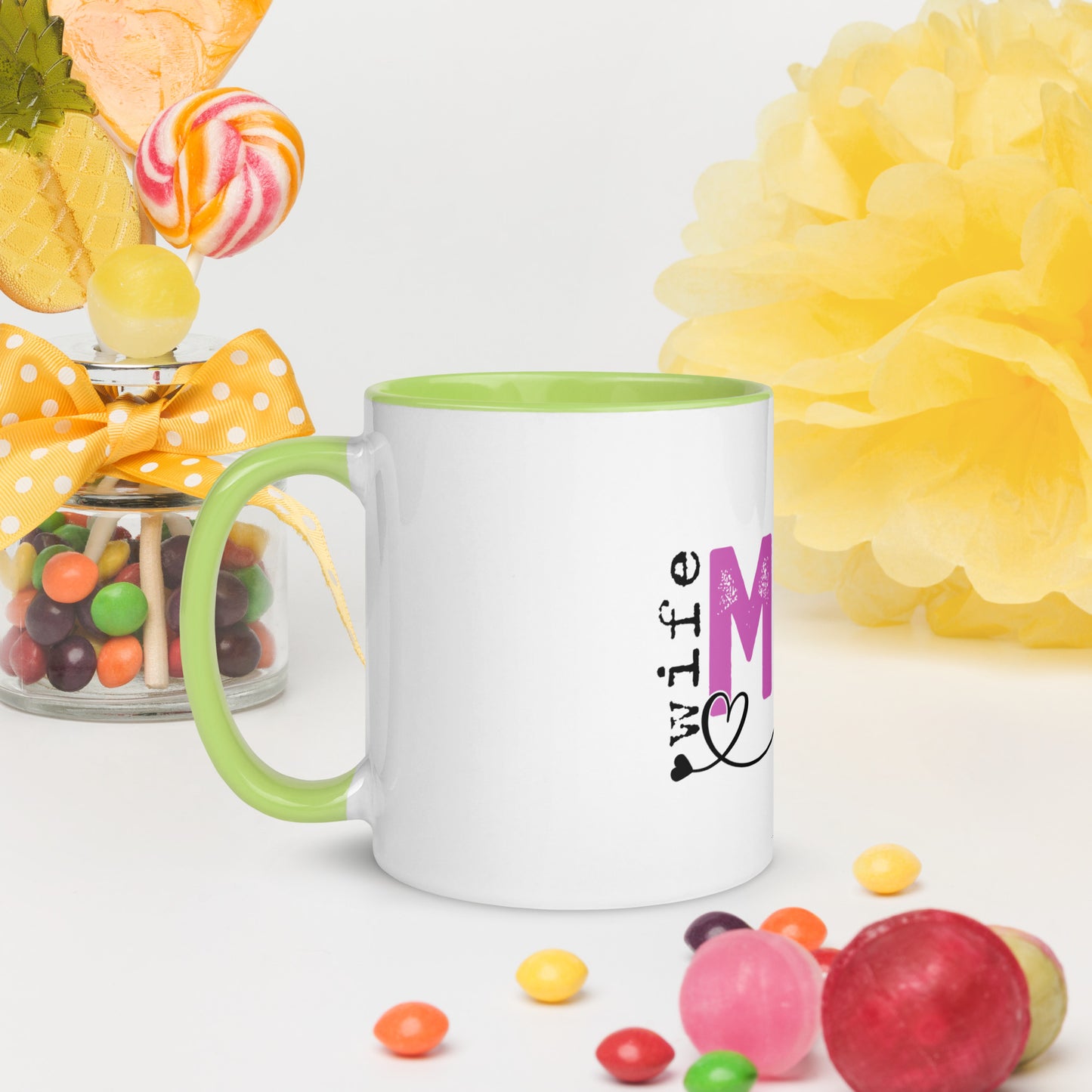 Mug Wife, Mom, Boss with Color Inside