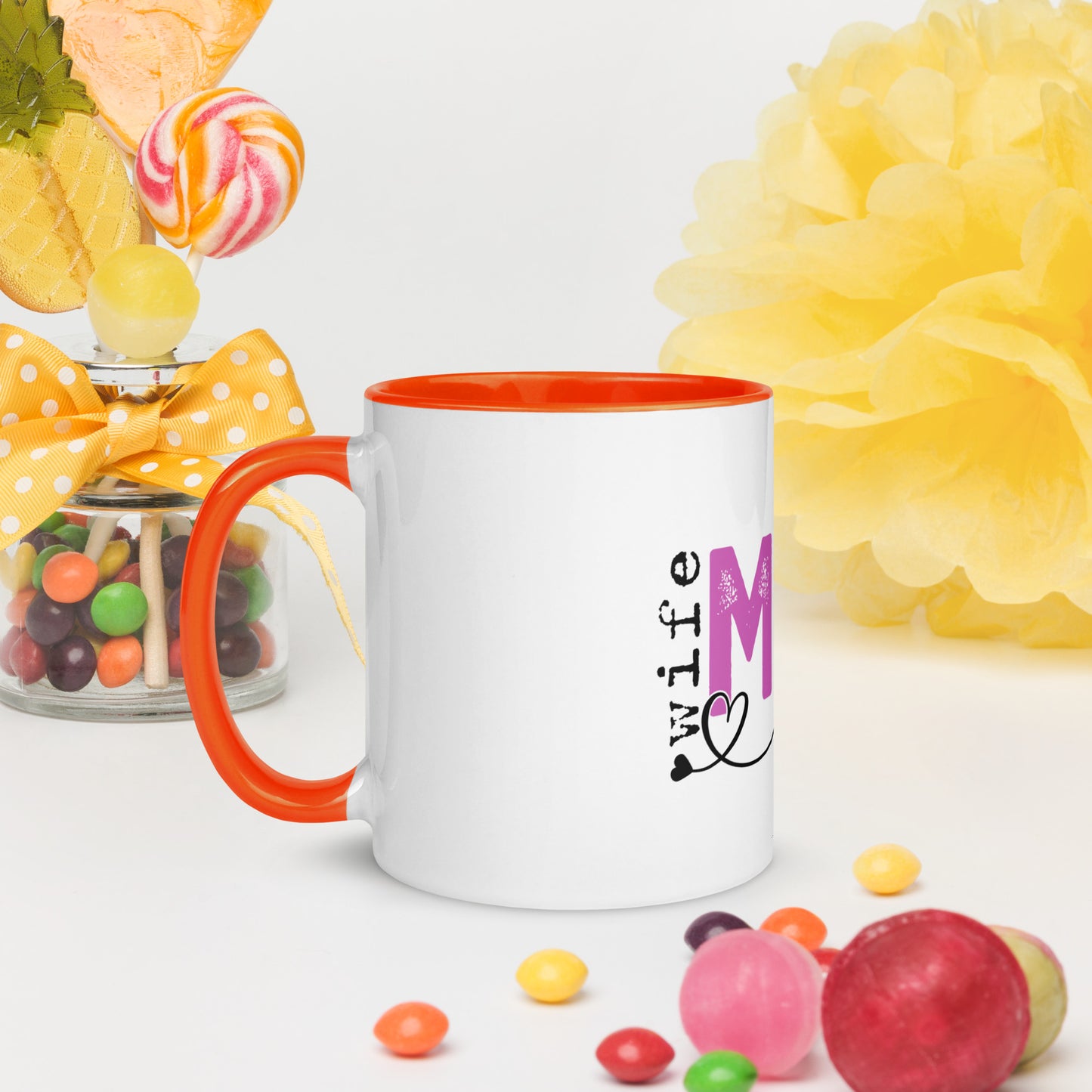 Mug Wife, Mom, Boss with Color Inside