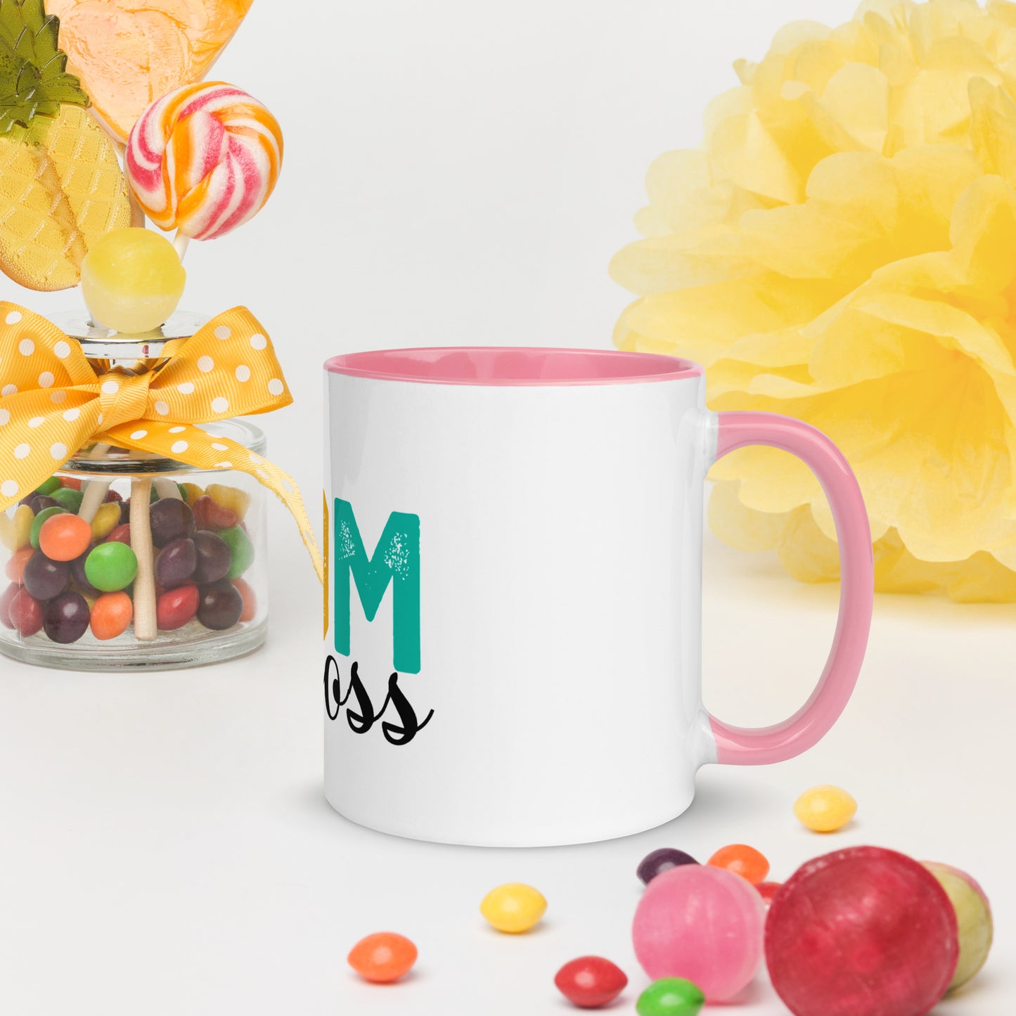 Mug Wife, Mom, Boss with Color Inside