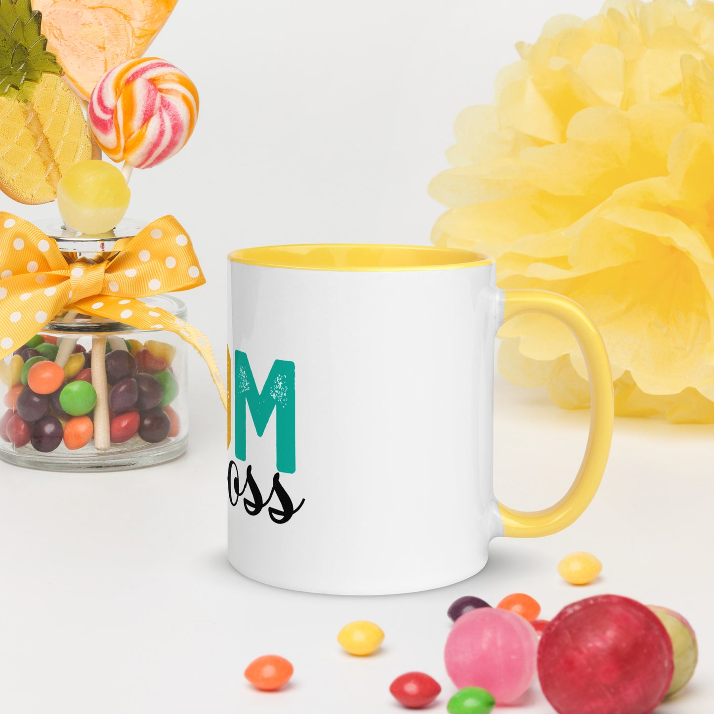 Mug Wife, Mom, Boss with Color Inside